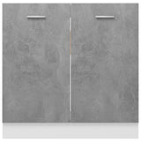 NNEVL Sink Bottom Cabinet Concrete Grey 80x46x81.5 cm Chipboard
