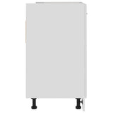 NNEVL Sink Bottom Cabinet High Gloss White 80x46x81.5 cm Chipboard