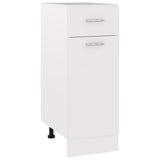 NNEVL Drawer Bottom Cabinet White 30x46x81.5 cm Chipboard