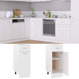NNEVL Drawer Bottom Cabinet White 30x46x81.5 cm Chipboard