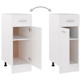 NNEVL Drawer Bottom Cabinet White 30x46x81.5 cm Chipboard