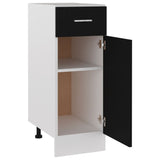 NNEVL Drawer Bottom Cabinet Black 30x46x81.5 cm Chipboard