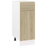 NNEVL Drawer Bottom Cabinet Sonoma Oak 30x46x81.5 cm Chipboard