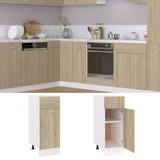 NNEVL Drawer Bottom Cabinet Sonoma Oak 30x46x81.5 cm Chipboard