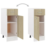 NNEVL Drawer Bottom Cabinet Sonoma Oak 30x46x81.5 cm Chipboard