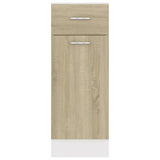 NNEVL Drawer Bottom Cabinet Sonoma Oak 30x46x81.5 cm Chipboard