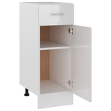 NNEVL Drawer Bottom Cabinet High Gloss White 30x46x81.5 cm Chipboard