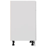 NNEVL Drawer Bottom Cabinet High Gloss White 30x46x81.5 cm Chipboard