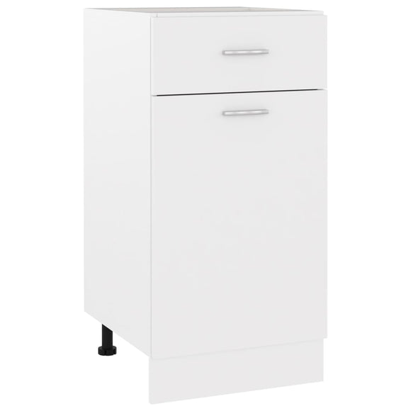 NNEVL Drawer Bottom Cabinet White 40x46x81.5 cm Chipboard