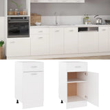 NNEVL Drawer Bottom Cabinet White 40x46x81.5 cm Chipboard