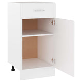 NNEVL Drawer Bottom Cabinet White 40x46x81.5 cm Chipboard