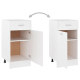 NNEVL Drawer Bottom Cabinet White 40x46x81.5 cm Chipboard