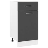 NNEVL Drawer Bottom Cabinet Grey 40x46x81.5 cm Chipboard