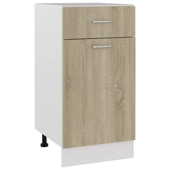 NNEVL Drawer Bottom Cabinet Sonoma Oak 40x46x81.5 cm Chipboard