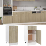 NNEVL Drawer Bottom Cabinet Sonoma Oak 40x46x81.5 cm Chipboard