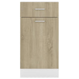 NNEVL Drawer Bottom Cabinet Sonoma Oak 40x46x81.5 cm Chipboard