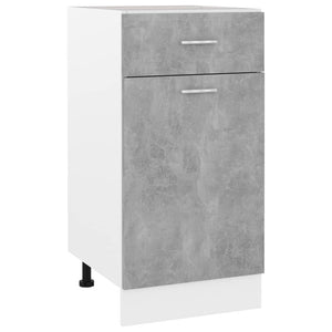 NNEVL Drawer Bottom Cabinet Concrete Grey 40x46x81.5 cm Chipboard