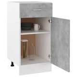 NNEVL Drawer Bottom Cabinet Concrete Grey 40x46x81.5 cm Chipboard