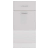 NNEVL Drawer Bottom Cabinet High Gloss White 40x46x81.5 cm Chipboard