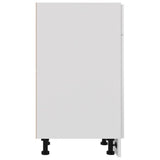 NNEVL Drawer Bottom Cabinet High Gloss White 40x46x81.5 cm Chipboard