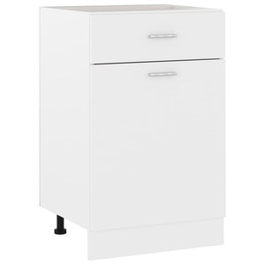 NNEVL Drawer Bottom Cabinet White 50x46x81.5 cm Chipboard