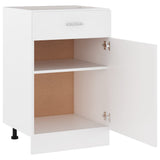 NNEVL Drawer Bottom Cabinet White 50x46x81.5 cm Chipboard