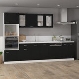 NNEVL Drawer Bottom Cabinet Black 50x46x81.5 cm Chipboard