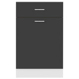 NNEVL Drawer Bottom Cabinet Grey 50x46x81.5 cm Chipboard