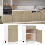 NNEVL Drawer Bottom Cabinet Sonoma Oak 50x46x81.5 cm Chipboard