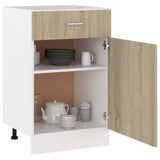 NNEVL Drawer Bottom Cabinet Sonoma Oak 50x46x81.5 cm Chipboard