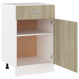NNEVL Drawer Bottom Cabinet Sonoma Oak 50x46x81.5 cm Chipboard