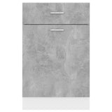 NNEVL Drawer Bottom Cabinet Concrete Grey 50x46x81.5 cm Chipboard