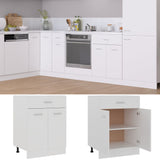 NNEVL Drawer Bottom Cabinet White 60x46x81.5 cm Chipboard