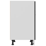 NNEVL Drawer Bottom Cabinet Black 60x46x81.5 cm Chipboard