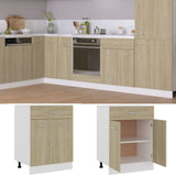 NNEVL Drawer Bottom Cabinet Sonoma Oak 60x46x81.5 cm Chipboard