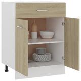NNEVL Drawer Bottom Cabinet Sonoma Oak 60x46x81.5 cm Chipboard