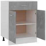 NNEVL Drawer Bottom Cabinet Concrete Grey 60x46x81.5 cm Chipboard