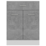 NNEVL Drawer Bottom Cabinet Concrete Grey 60x46x81.5 cm Chipboard