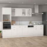 NNEVL Drawer Bottom Cabinet White 80x46x81.5 cm Chipboard