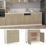NNEVL Drawer Bottom Cabinet Sonoma Oak 80x46x81.5 cm Chipboard