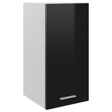 NNEVL Hanging Cabinet High Gloss Black 29.5x31x60 cm Chipboard