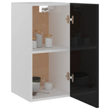 NNEVL Hanging Cabinet High Gloss Black 29.5x31x60 cm Chipboard