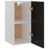 NNEVL Hanging Cabinet High Gloss Black 29.5x31x60 cm Chipboard