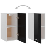 NNEVL Hanging Cabinet High Gloss Black 29.5x31x60 cm Chipboard