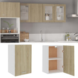 NNEVL Hanging Cabinet Sonoma Oak 39.5x31x60 cm Engineered Wood