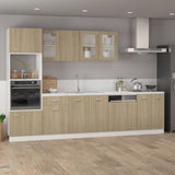 NNEVL Hanging Cabinet Sonoma Oak 39.5x31x60 cm Engineered Wood