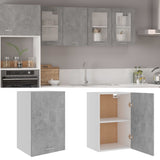 NNEVL Hanging Cabinet Concrete Grey 39.5x31x60 cm Chipboard