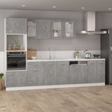 NNEVL Hanging Cabinet Concrete Grey 39.5x31x60 cm Chipboard