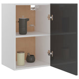 NNEVL Hanging Cabinet High Gloss Grey 39.5x31x60 cm Chipboard