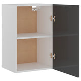 NNEVL Hanging Cabinet High Gloss Grey 39.5x31x60 cm Chipboard